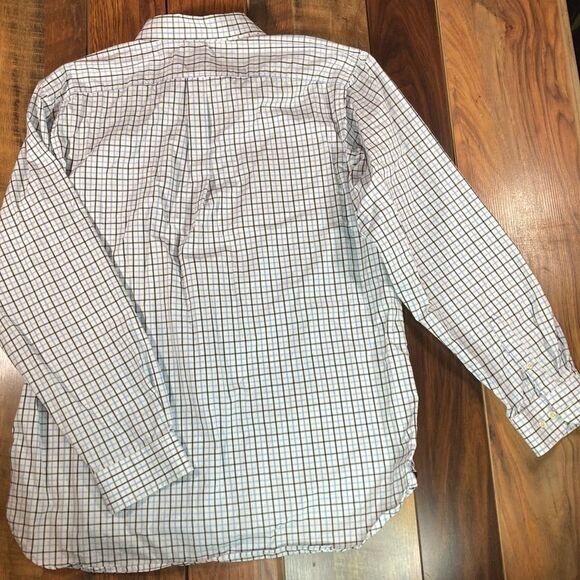 Men’s Gap Classic Checkered Button Up, Size XL, White/Blue/Black - Picture 3 of 4
